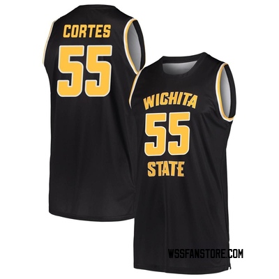 Men's Bijan Cortes Wichita State Shockers Replica Basketball Jersey - Black