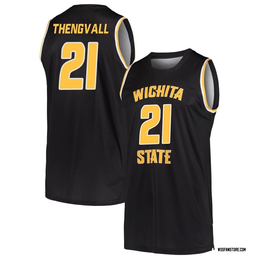Men's Henry Thengvall Wichita State Shockers Replica Basketball Jersey - Black