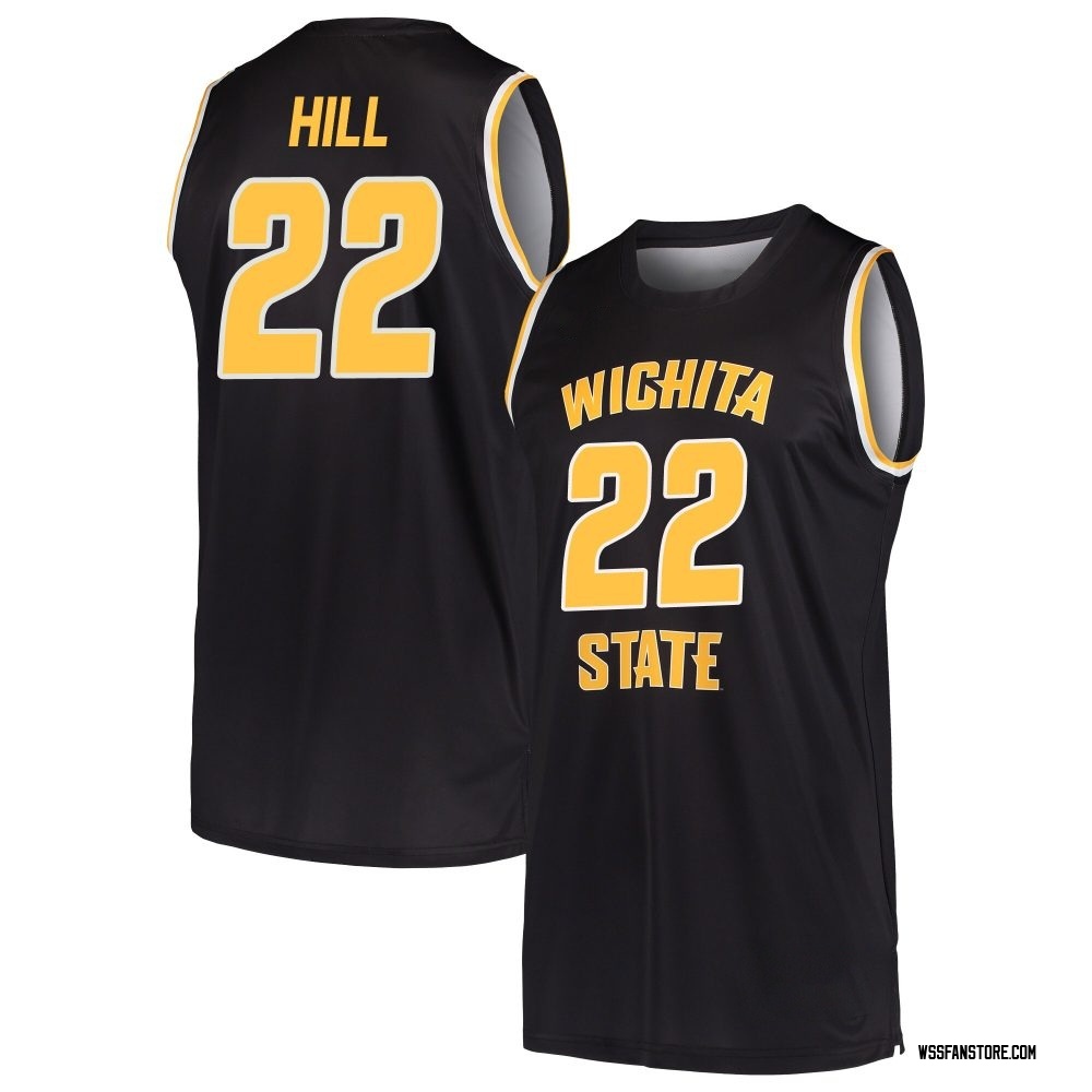 Men's Noah Hill Wichita State Shockers Replica Basketball Jersey - Black