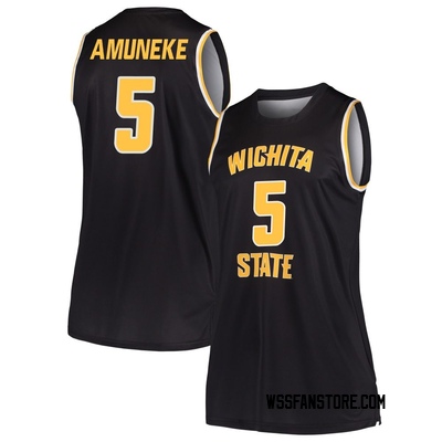 Women's Brian Amuneke Wichita State Shockers Replica Basketball Jersey - Black
