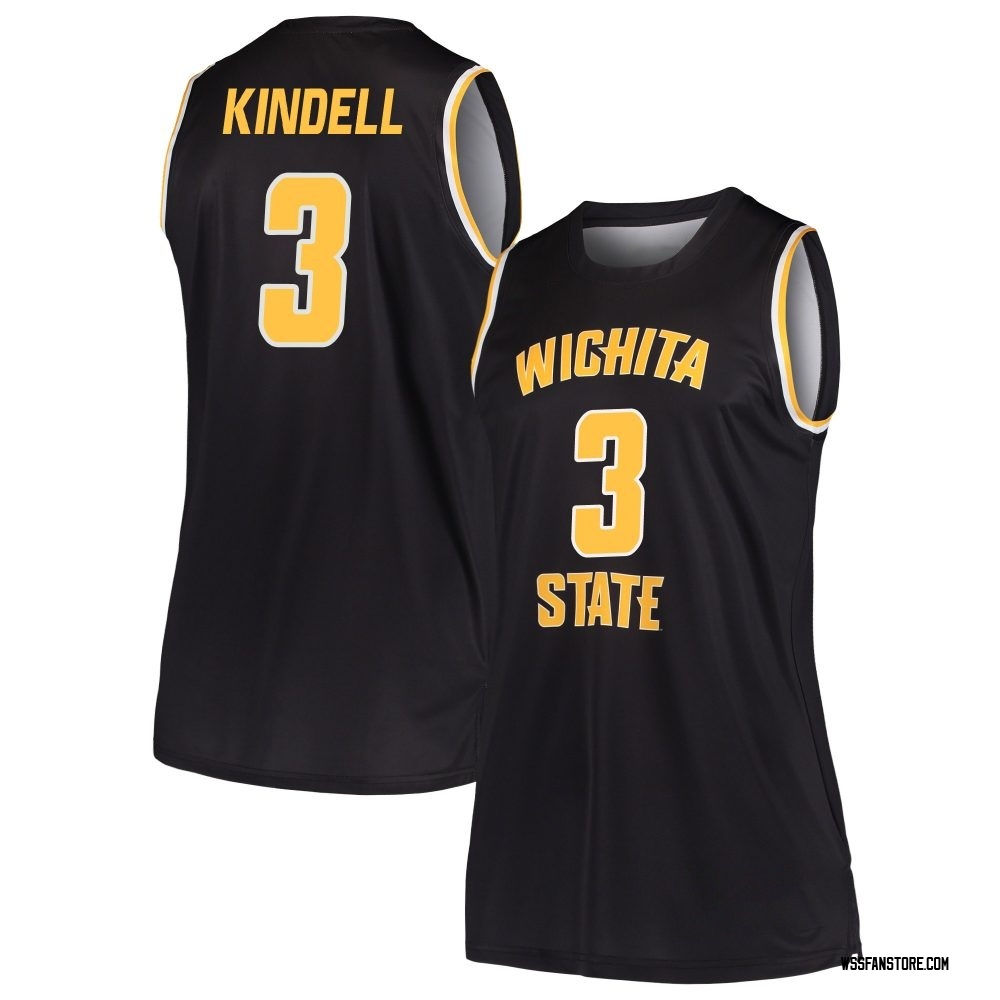 Women's Dre Kindell Wichita State Shockers Replica Basketball Jersey - Black