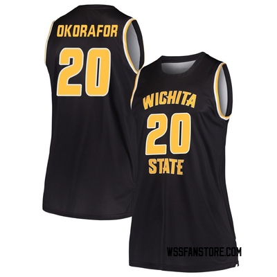 Women's Emmanuel Okorafor Wichita State Shockers Replica Basketball Jersey - Black