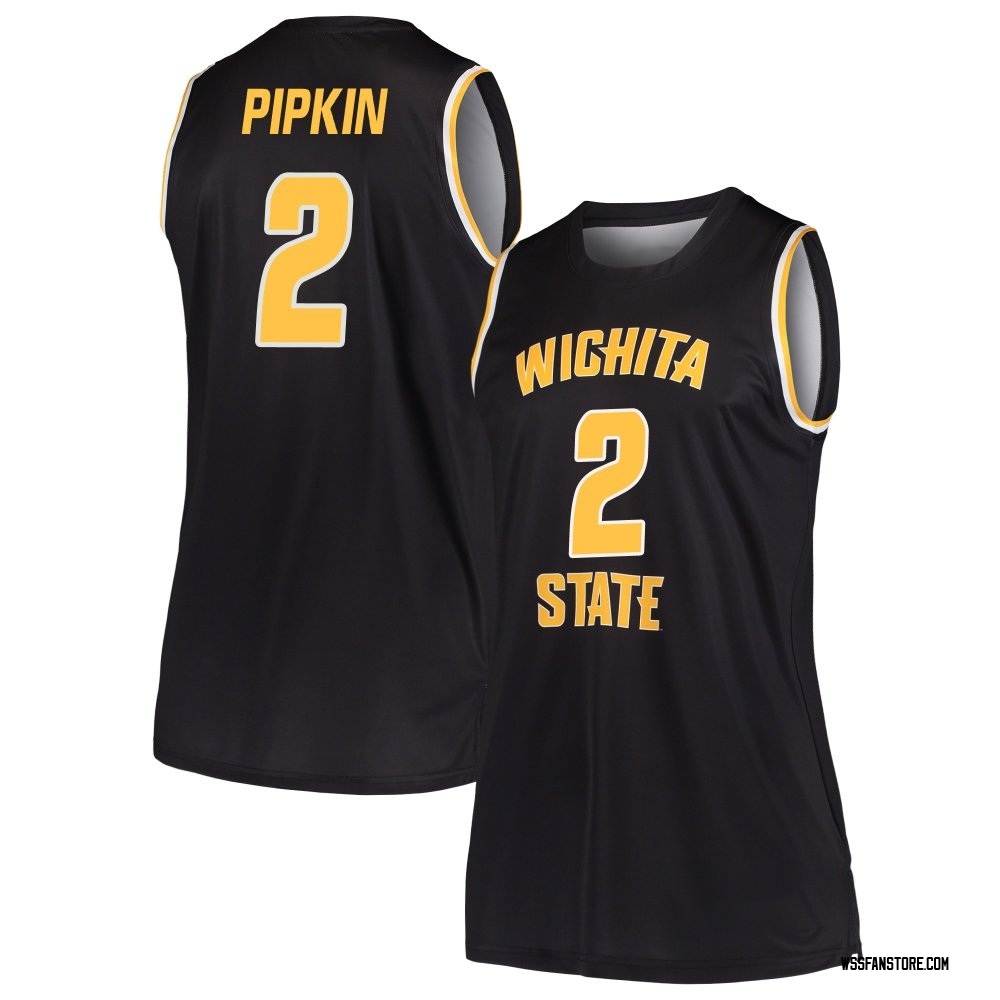 Women's Zion Pipkin Wichita State Shockers Replica Basketball Jersey - Black