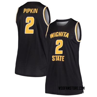 Women's Zion Pipkin Wichita State Shockers Replica Basketball Jersey - Black